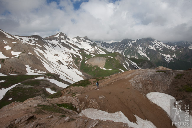 Behind the Galibier pass