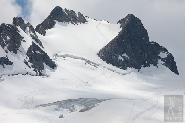 Walking on the glacier