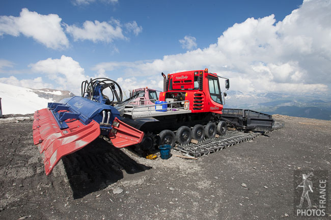 Disabled snow plows