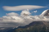 Lenticular cloud over the Aiguille du midi