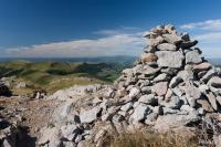 Cairn at the top of the puy Marie