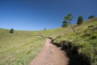 Going down an old volcano crater