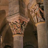 Saint Nectaire church pillar tops