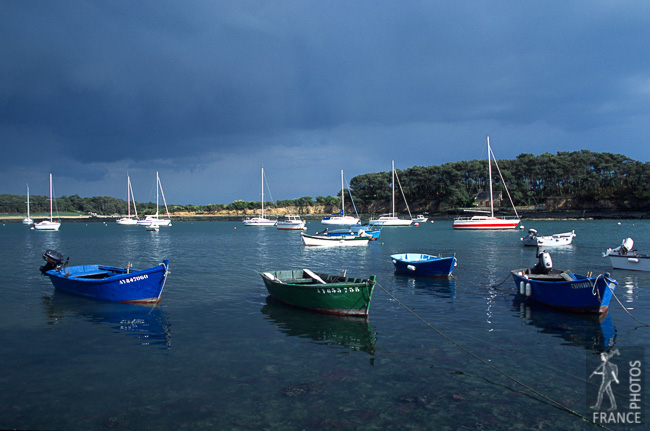 Quiet mooring in the Baden cove