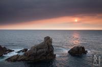 Sunset on the wild coast