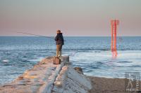 Fishing on the Etel sand bar