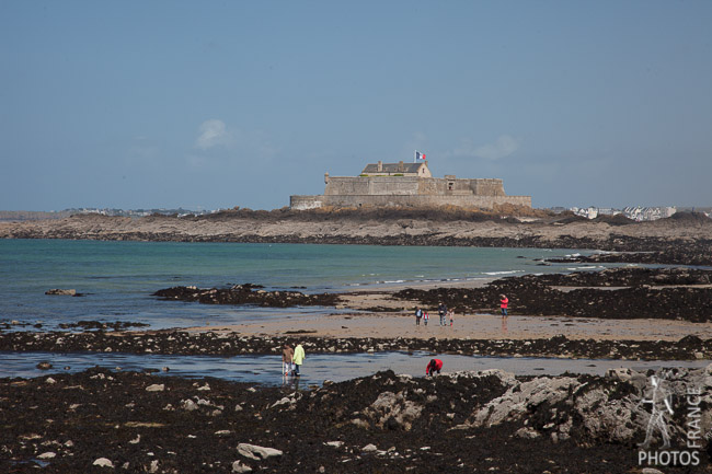 Low tide on the plage de l'Eventail