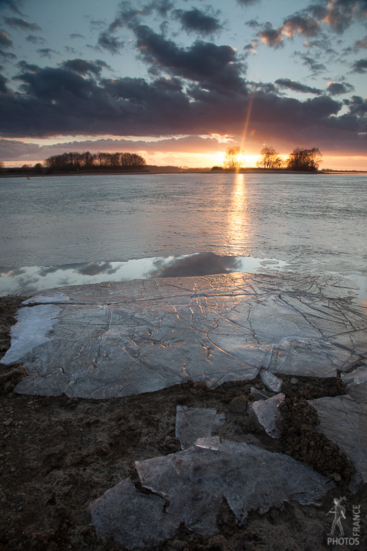 Frozen sunset