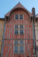 Red half timbered house