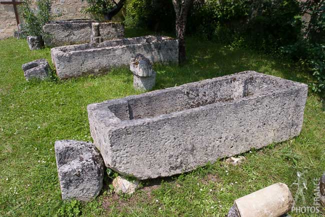 Stone sarcophagus
