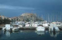 Calvi harbour and fortress