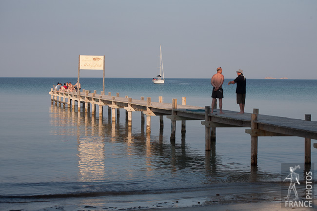 Discussion on the pier