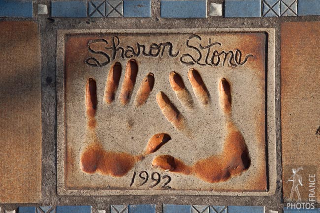 The hands of Sharon Stone