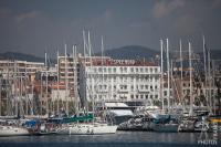 Splendid hotel and old harbor