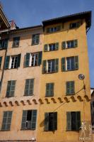 Yellow medieval looking building