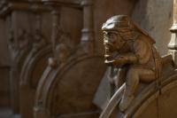 Champeaux collegiate church stall sculpture