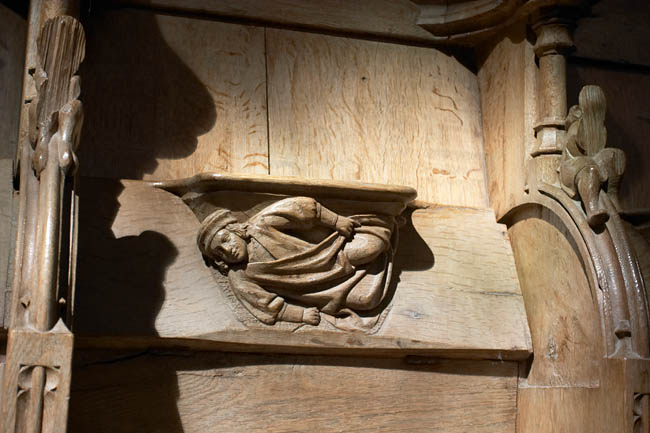 Champeaux collegiate church stall miséricorde