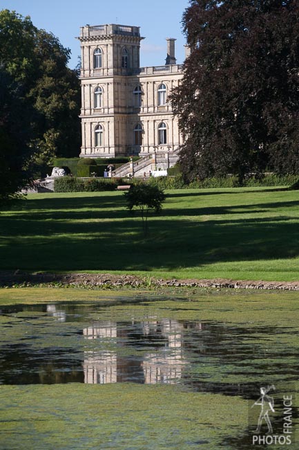 Castle reflection