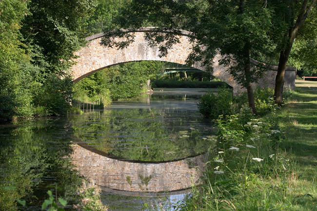 Old bridge over the canal Saint Germain