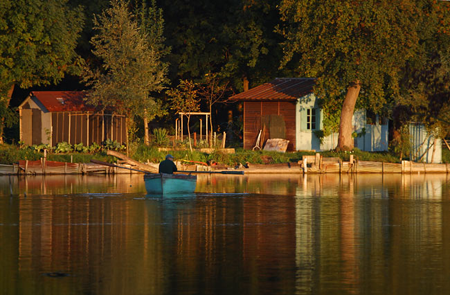 Sunset time on the Essone ponds