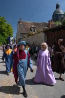 Town officials at the Provins medieval parade