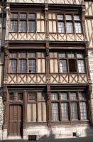 Half timbered house in Moret sur Loing