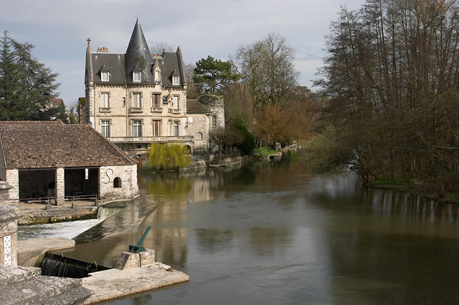 View from the bridge of Moret sur Loing