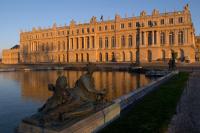 The palace of Versailles at sunset