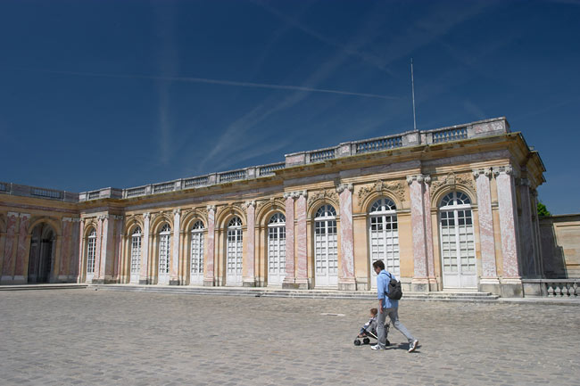 Entering the Grand Trianon