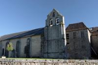 Church and castle at Magnat l'Etrange