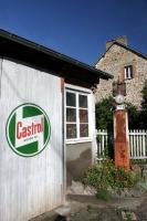 Old gas pump in Magnat l'Etrange