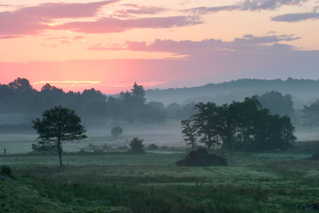 Lever de soleil sur le Pré