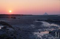 Sunset on the Baie du Mont Saint Michel