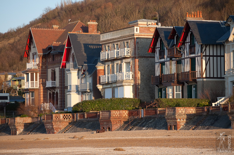 Villas at sunset