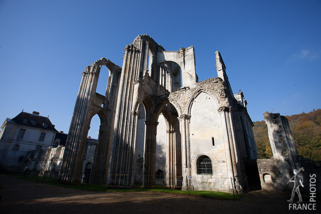 Valmont abbey church ruins