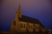 Notre Dame de la Garde chapel at night