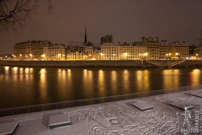 Snowy Paris