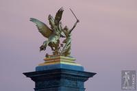 Pegasus and Warrior - pink background