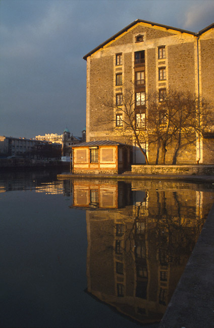 Sunset near the Ourcq canal