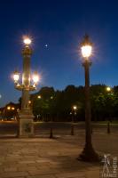 Street lights on Concorde Square