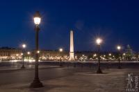 Concorde square obelisk at night