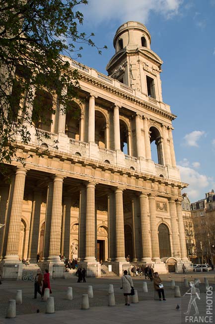 Saint Sulpice square in the late afternoon