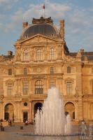 Louvre courtyard fountain