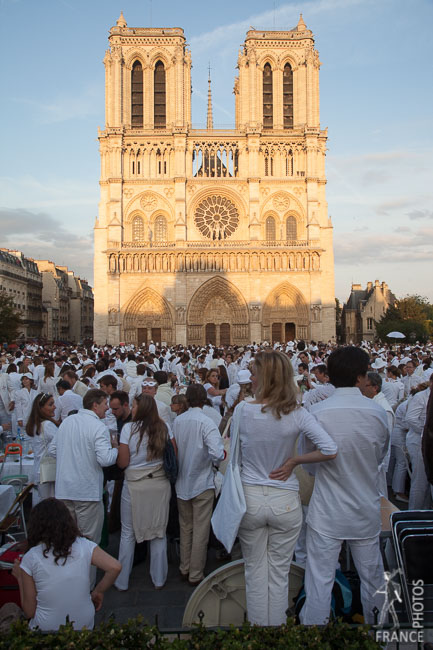 White dinner at Notre Dame