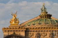 Golden light on the Opera Garnier