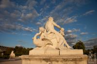 Golden hour at the Tuileries