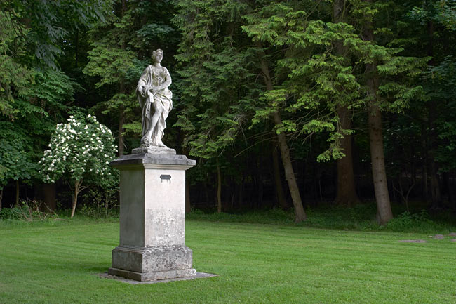 Lone statue in the glade