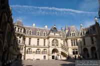 Pierrefonds castle inner courtyard