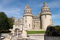 Pierrefonds castle outer courtyard